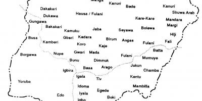 그리는 나이지리아 지도