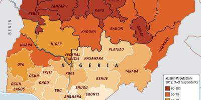 지도의 종교 나이지리아
