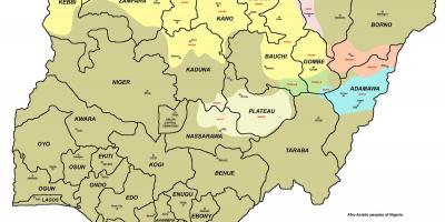 지도에 나이지리아 36 국