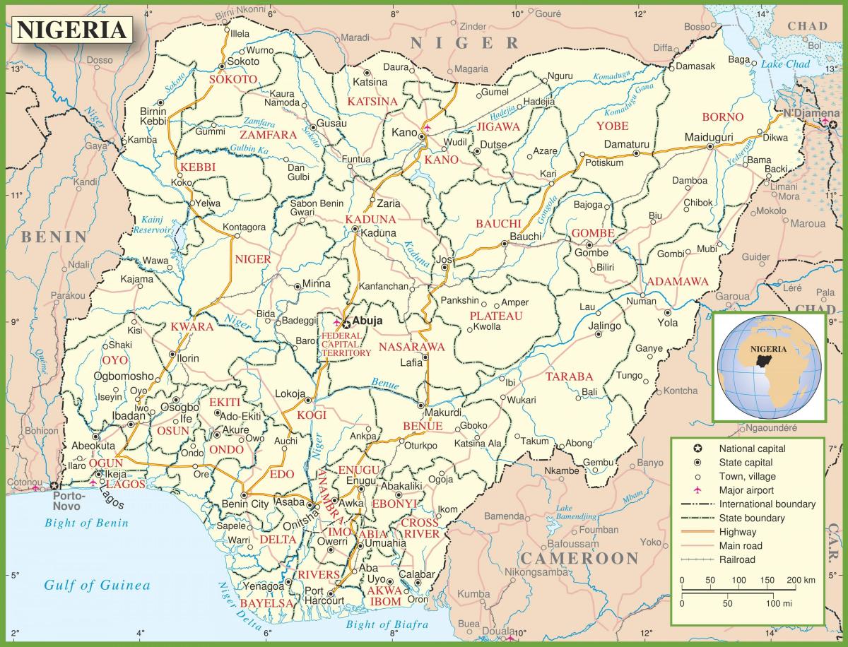 의 전체지도에 나이지리아