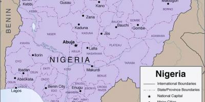 지도의 상세한 나이지리아